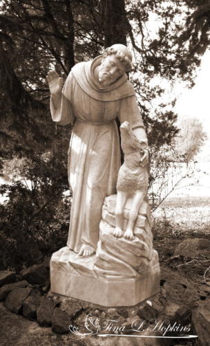 St. Francis of Assisi Sepia 
