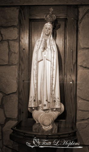 Virgin Mary Sepia 